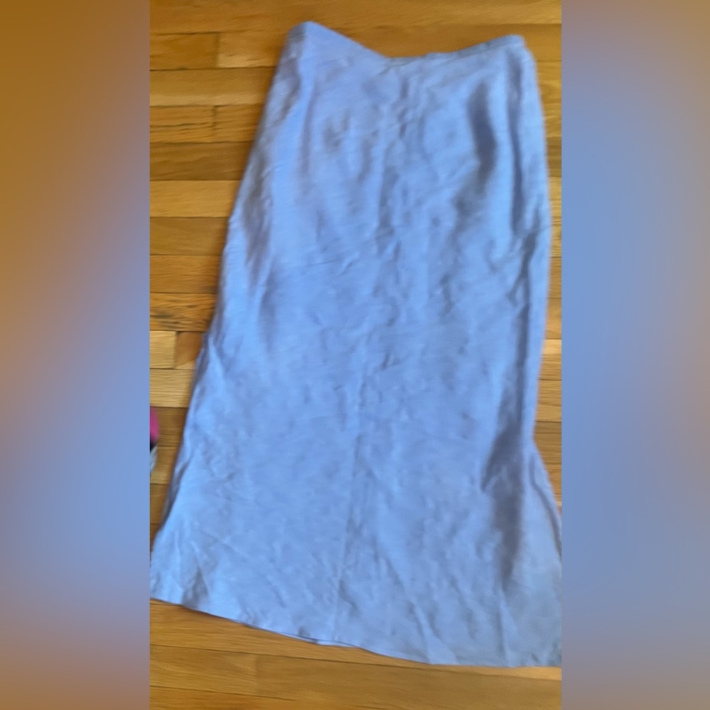 J. Crew Light Blue Midi Skirt - Picture 6 of 9